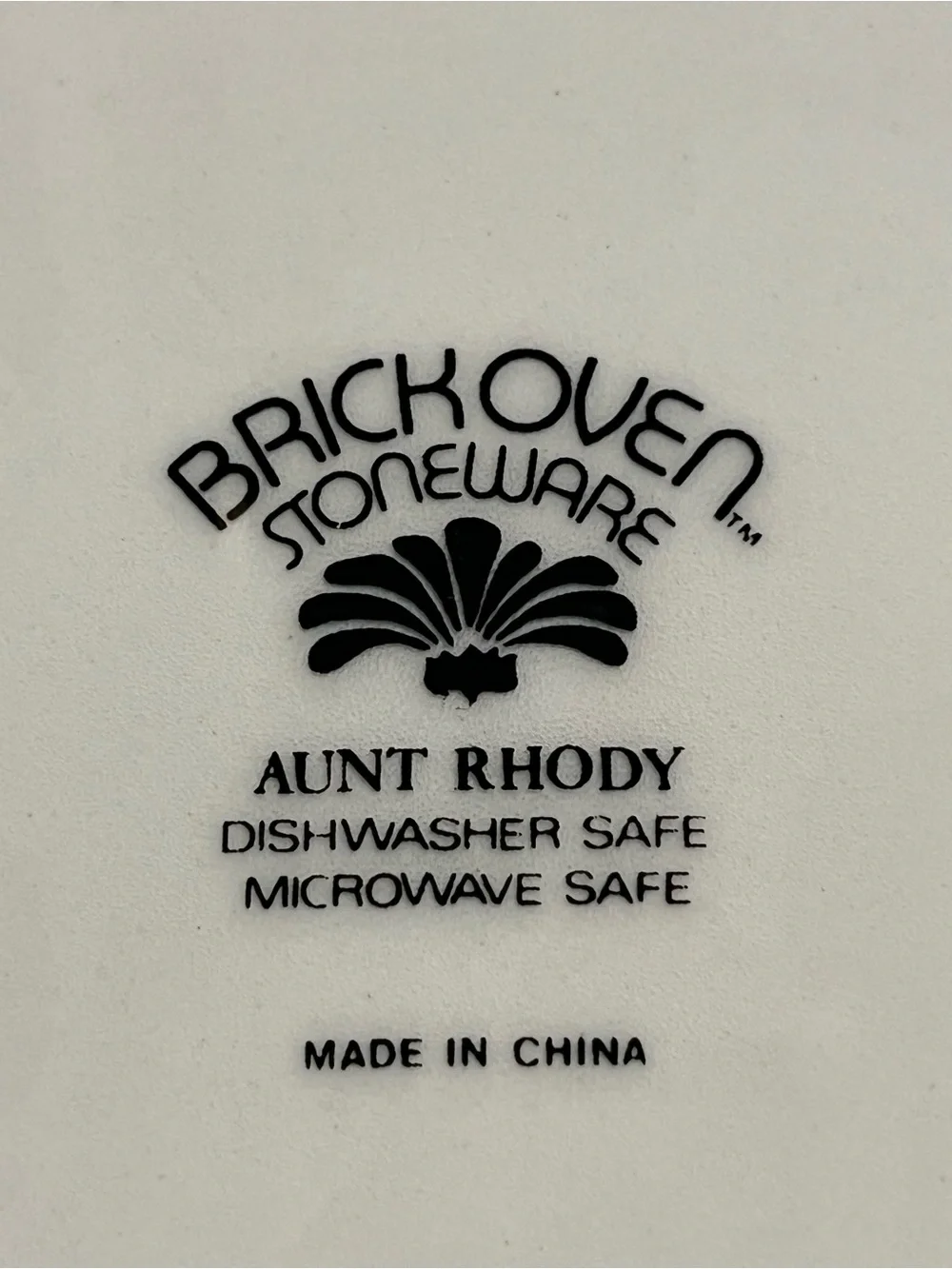 Set of 2 Brick Oven Stoneware Aunt Rhody Goose Dinner Plates Blue Trim 10.5”